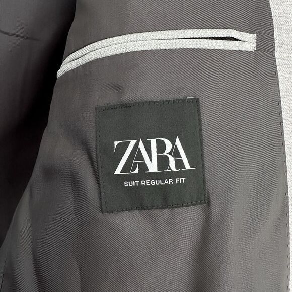 Zara Blazer Mens US 44 Sport Coat Regular Fit Suit Jacket Business Casual Formal - Picture 8 of 15